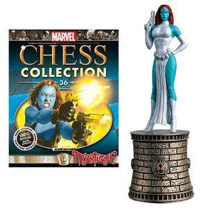 Marvel X-Men Mystique Black Bishop Chess Piece with Collector Magazine