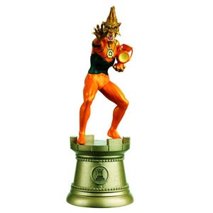 DC Comics Larfleeze Black Rook Chess Piece with Collector Magazine