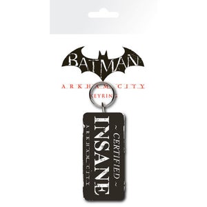 DC Comics Batman Arkham City Certified Insane - Keyring