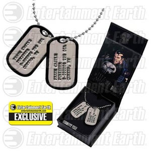 Marvel The Punisher Frank Castle Entertainment Earth Exclusive Replica Dog Tags