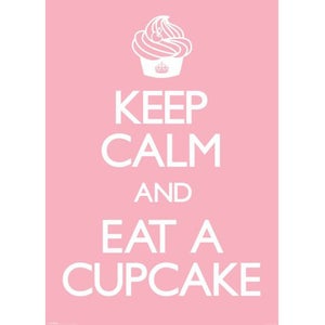 Keep Calm And Eat A Cupcake - 40 x 55 Inches Giant Poster