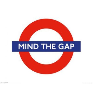 London Underground Mind The Gap - 16 x 20 Inches Mini Poster