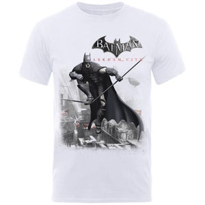 DC Comics Batman Arkham On Wire Men's T-Shirt - White