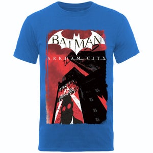DC Comics Batman Arkham City Men's T-Shirt - Royal Blue