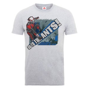 Marvel Men's Ant Man go to the Ants T-Shirt - Heather Grey