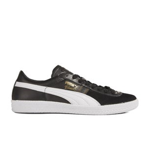 Puma Men's Brasil Exotic Trainers - Black/White/Gold
