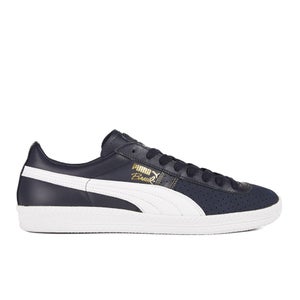 Puma Men's Brasil Exotic Trainers - Navy/White/Gold