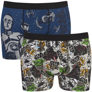 Star Wars Men's 2 Pack Boxers - Grey