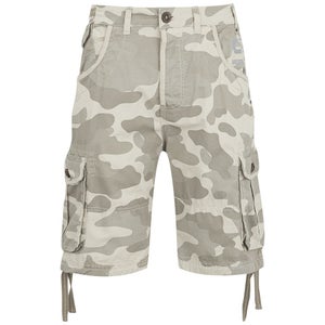 Smith & Jones Men's Fin Camo Cargo Shorts - Stone