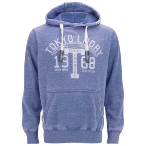 Tokyo Laundry Men's Logo Burn Out Hoody - Sapphire