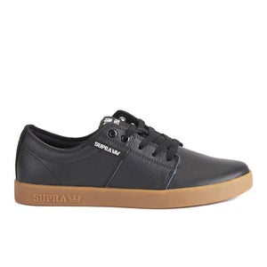 Supra Men's Stacks II PU Low Top Trainers - Black/Gum