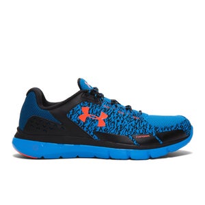 Under Armour Men's Micro G Velocity RN Storm Running Shoes - Black/Blue