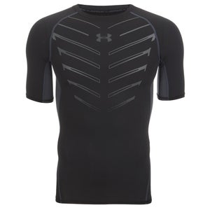 Under Armour Men's HeatGear Armour Exo Short Sleeve Compression Shirt - Black