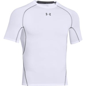 Under Armour Men's HeatGear Short Sleeve Compression T-Shirt - White