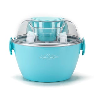 Gourmet Gadgetry Vintage Tea Party Ice Cream Maker - Blue