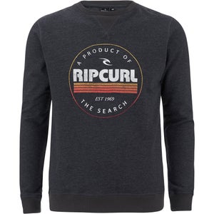 Rip Curl Men's Big Mama Circle Crew Neck Sweatshirt - Black