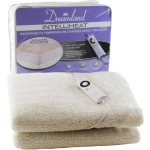 Dreamland 16212 Intelliheat Soft Fleece Electric Under Blanket - Double