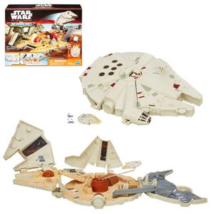 Star Wars The Force Awakens Micro Machines  Millenium Falcon Set