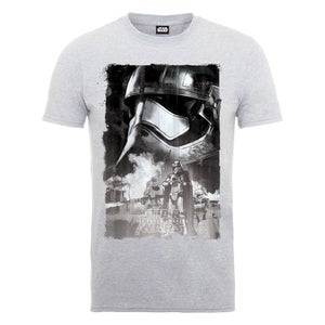 Star Wars Men's The Force Awakens Captain Phasma Poster T-Shirt - Heather Grey