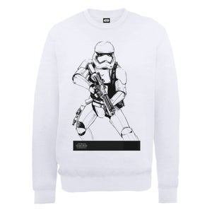Star Wars The Force Awakens Stormtrooper Ready To Attack Sweatshirt - White