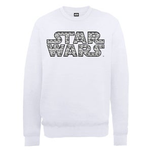 Star Wars The Force Awakens Stormtroopers Logo Pattern Sweatshirt - White