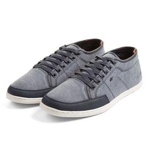 Boxfresh Men's Sparko Washed Canvas Low Top Trainers - Blue Graphite