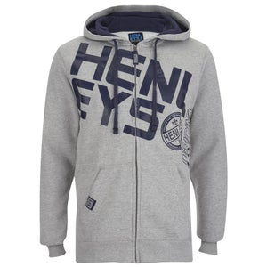 Henleys Men's Slope Zip Through Hoody - Athletic Grey Marl