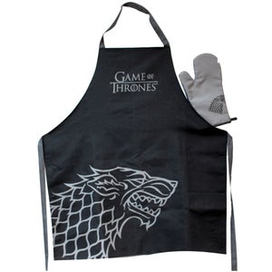 Game of Thrones Stark Apron with Oven Mitt