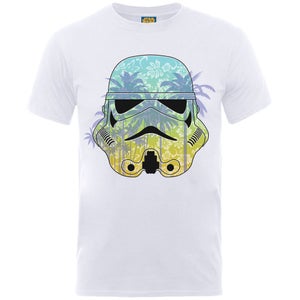 Star Wars Men's Command Stormtrooper Hawaii T-Shirt - White