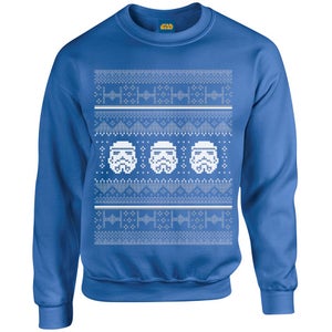 Star Wars Christmas Stormtrooper Sweatshirt - Royal Blue