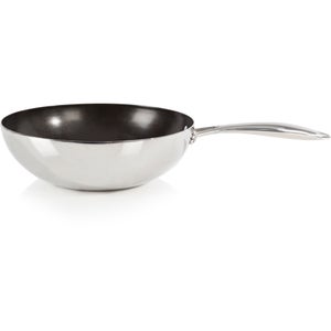 Morphy Richards Pro Tri Stainless Steel Wok (28cm)