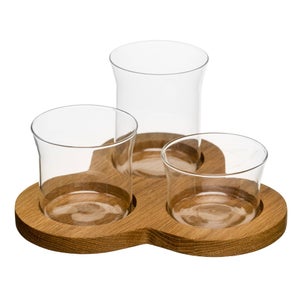 Sagaform Oval Oak 4 Piece Serving Set