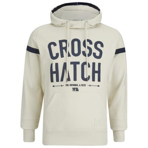 Crosshatch Men's Chassis Print Hoody - Vaporous Grey
