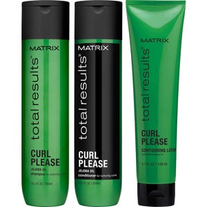 Matrix Total Results Curl Please Shampoo (300ml), Conditioner (300ml) and Contouring Lotion (150ml)