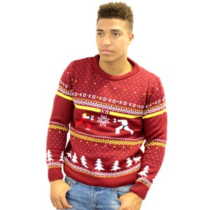 Capcom Street Fighter Ken Vs Ryu Knitted Christmas Jumper
