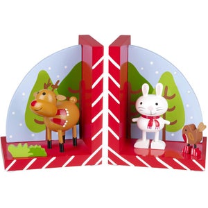 Orange Tree Toys Reindeer & Robin Bookends