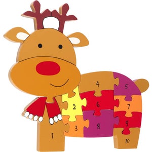 Orange Tree Toys Reindeer Number Puzzle