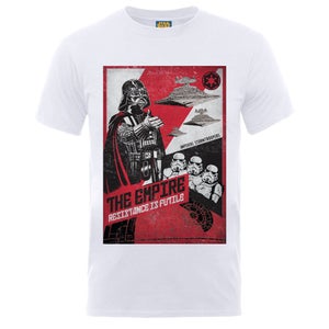Star Wars Men's Propaganda Resistance Is Futile T-Shirt - White
