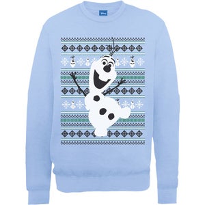 Disney Frozen Christmas Olaf Dance Sweatshirt -  Light Blue