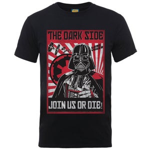Star Wars Men's Propaganda Join Us Or Die T-Shirt - Black