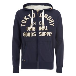 Tokyo Laundry Men's Tomahawk Bay Zip Through Hoody - Dark Navy