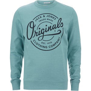 Jack & Jones Men's Originals Tones Sweatshirt - Imperial Blue Melange