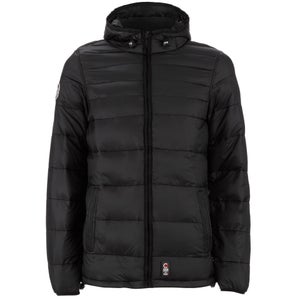 Crosshatch Men's Quilted Rabble Jacket - Caviar