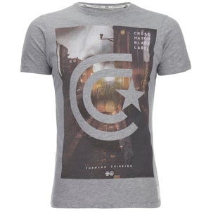 Crosshatch Men's Hamal Graphic T-Shirt - Grey Marl