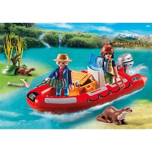 Playmobil Wild Life Inflatable Boat with Explorers (5559)