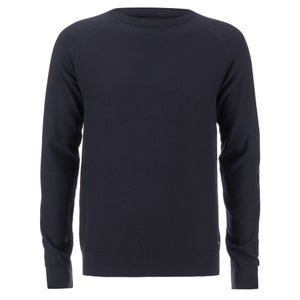 Threadbare Men's Tallin Raglan Crew Neck Jumper - Rich Navy