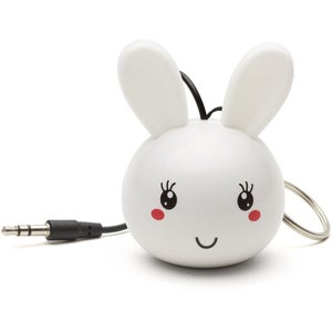 KitSound Mini Buddy Bunny Portable Speaker - White