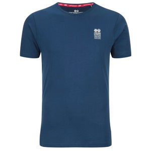 Crosshatch Men's Atlantic Back Print T-Shirt - Insigia Blue