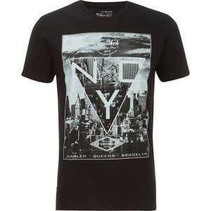 Dissident Men's Tri-City Graphic Print T-Shirt - Black