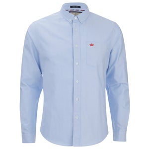 Brave Soul Men's Pompeii Long Sleeve Shirt - Light Blue